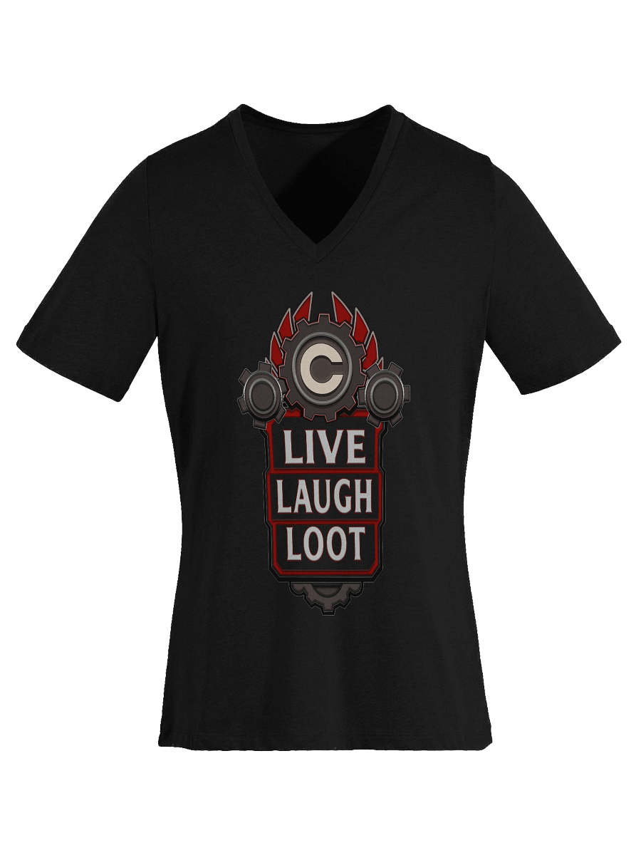 Ladies Live Laugh Loot V-Neck Shirt product image (3)