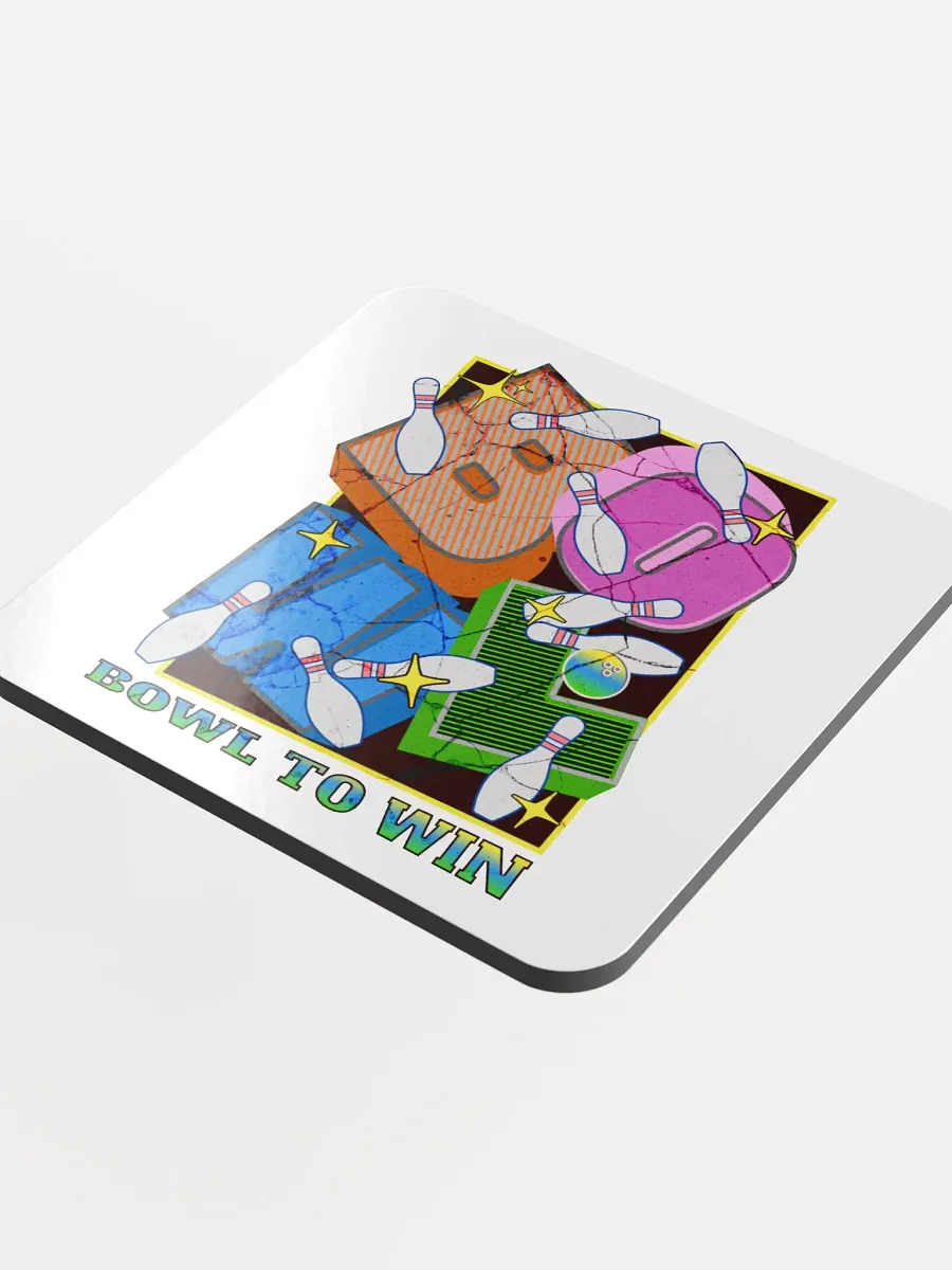 Bowl To Win Block Letter Winning Strike Coaster Set product image (4)