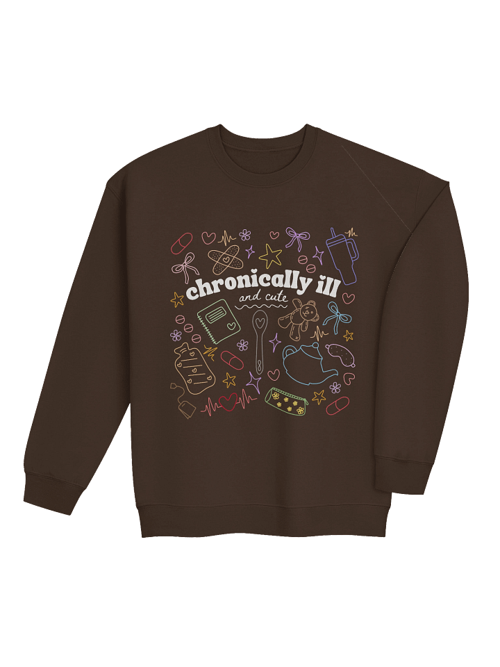 Chronically Ill and Cute Sweatshirt - Rainbow product image (9)