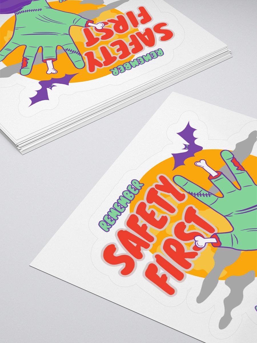 Safety First Zombie Sticker product image (4)