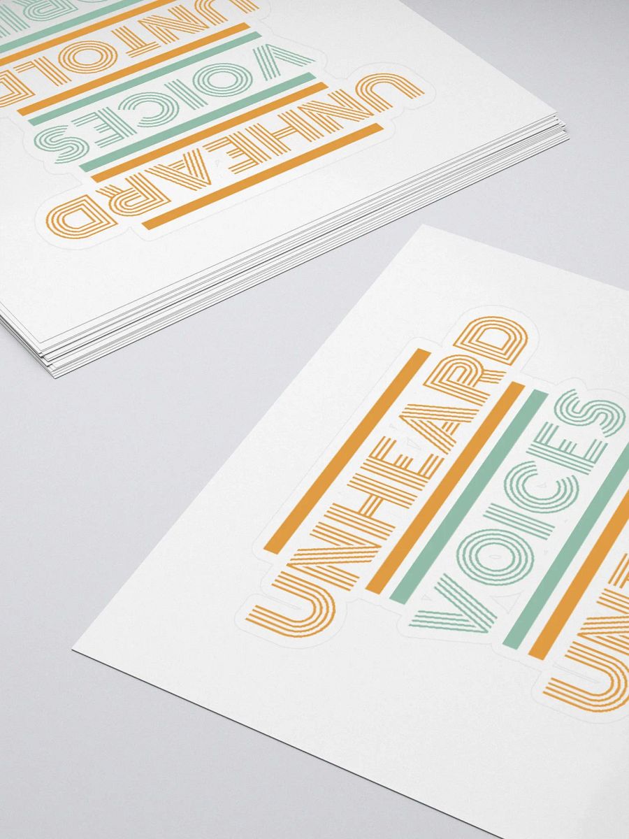 Unheard Voices, Untold Stories Sticker 3x3