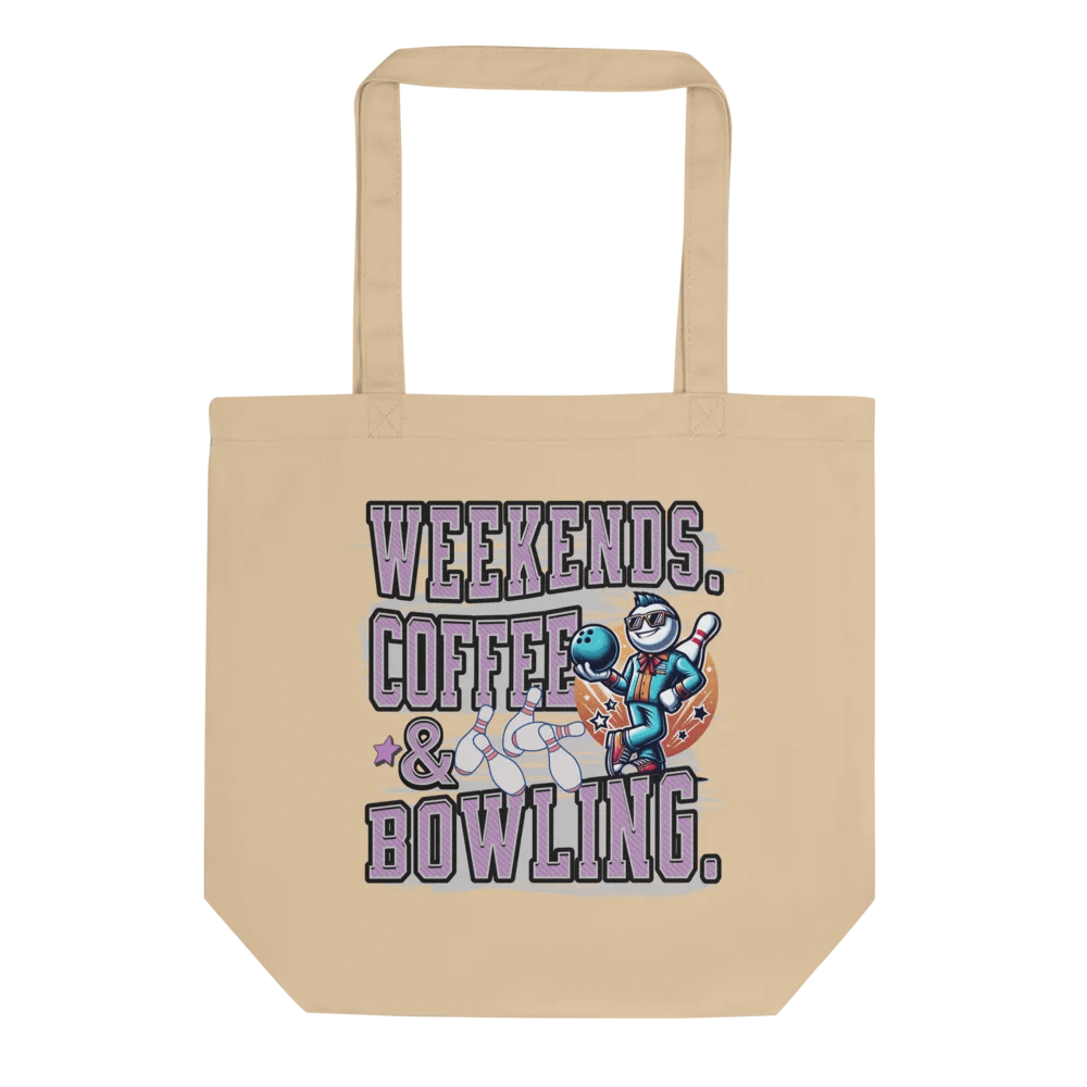 Weekends Coffee And Bowling Vibes Tote Bag product image (1)