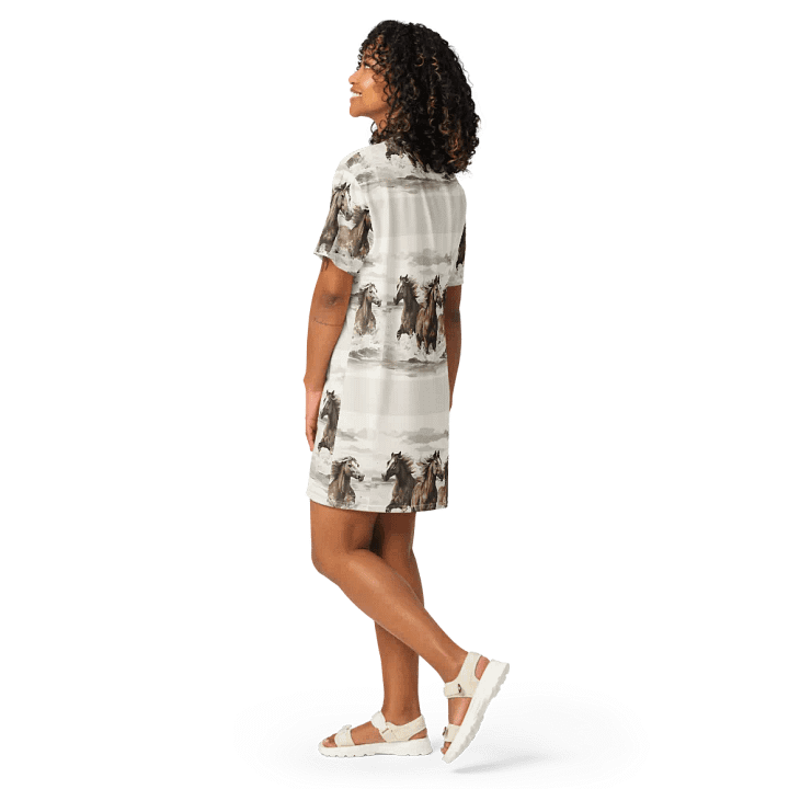 Galloping Grace Horse T-Shirt Dress product image (2)