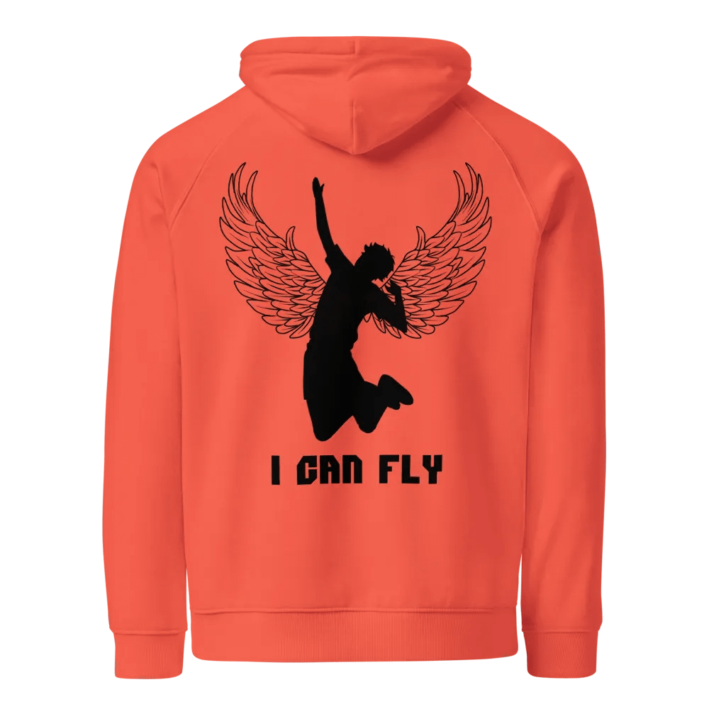 Hinata 'I Can Fly' Orange Hoodie- Back product image (1)