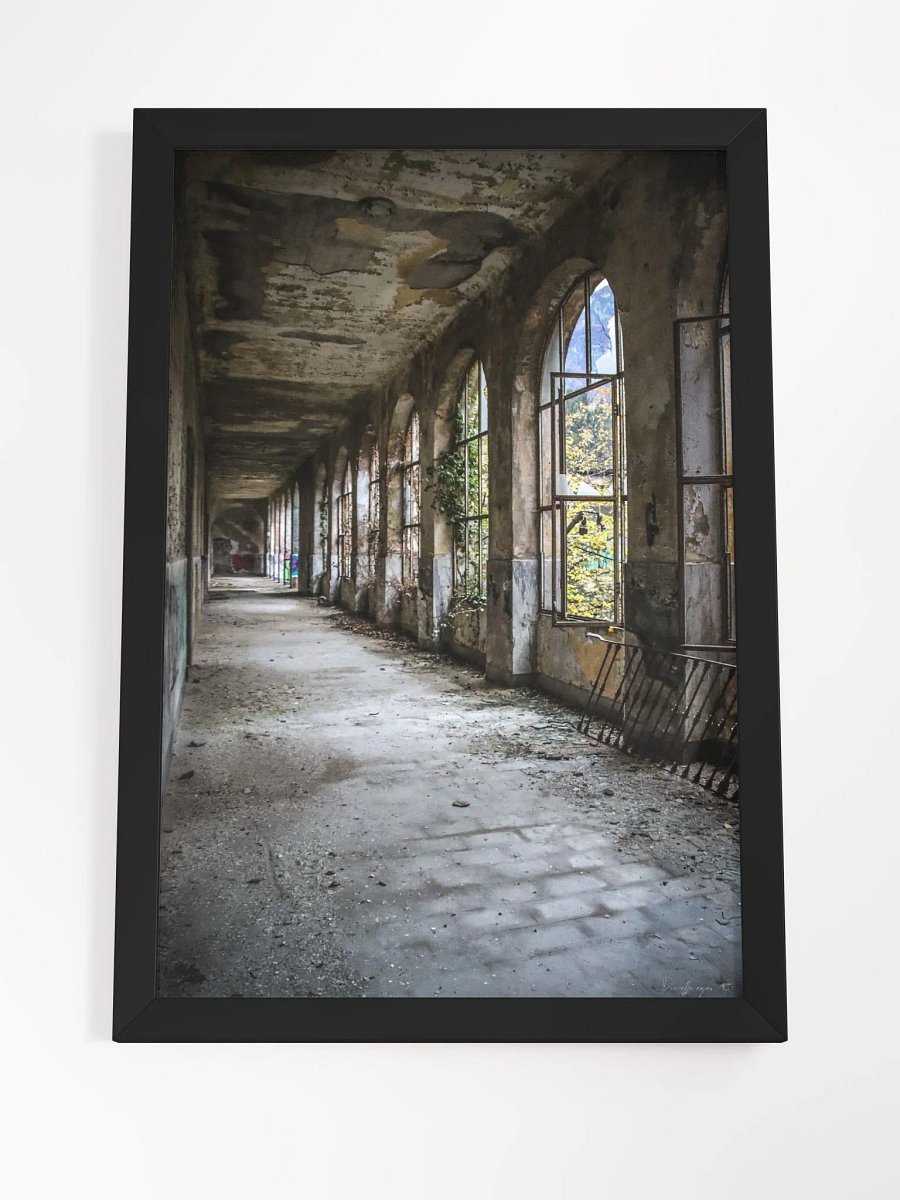 Print Fie Art - The Silent Corridor – Abandoned Arched Hallway product image (8)