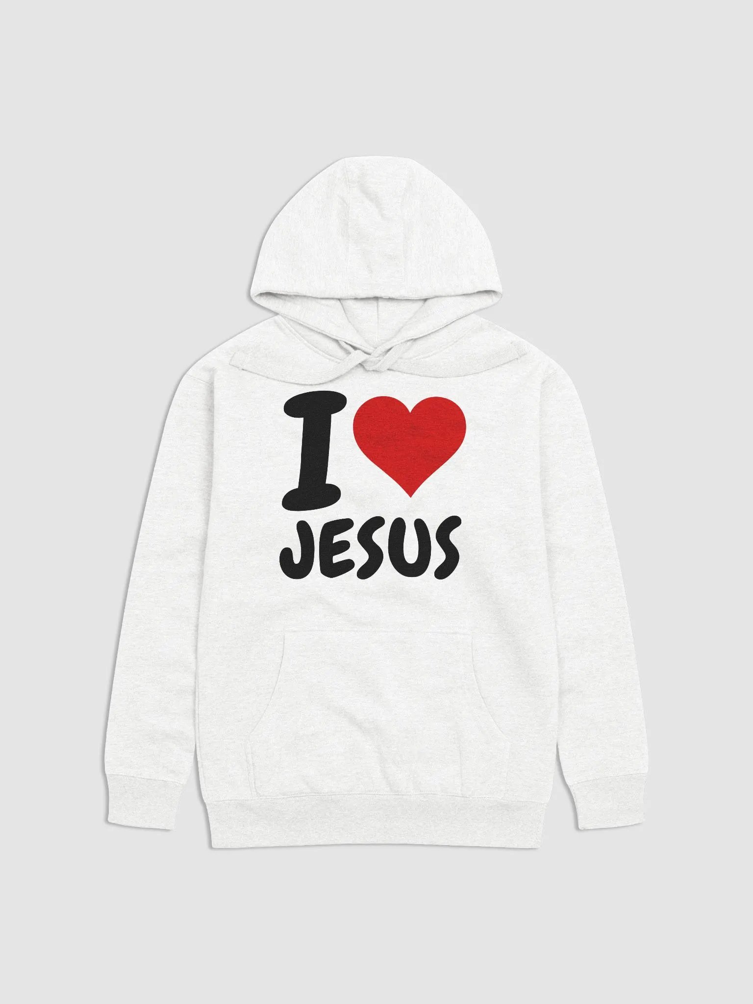 I Love You Jesus Cotton Heritage Premium Unisex Hoodie product image (1)