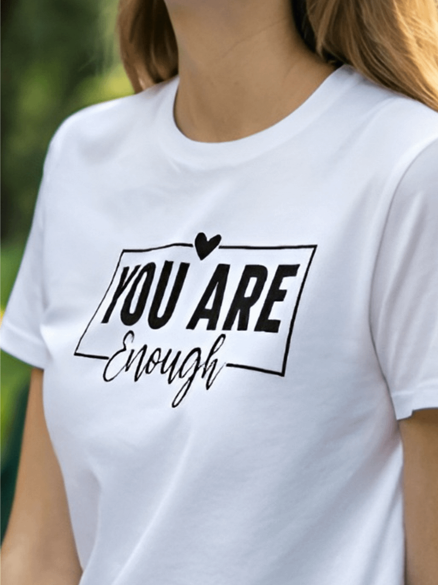 You Are Enough - Women's White T-Shirt product image (1)