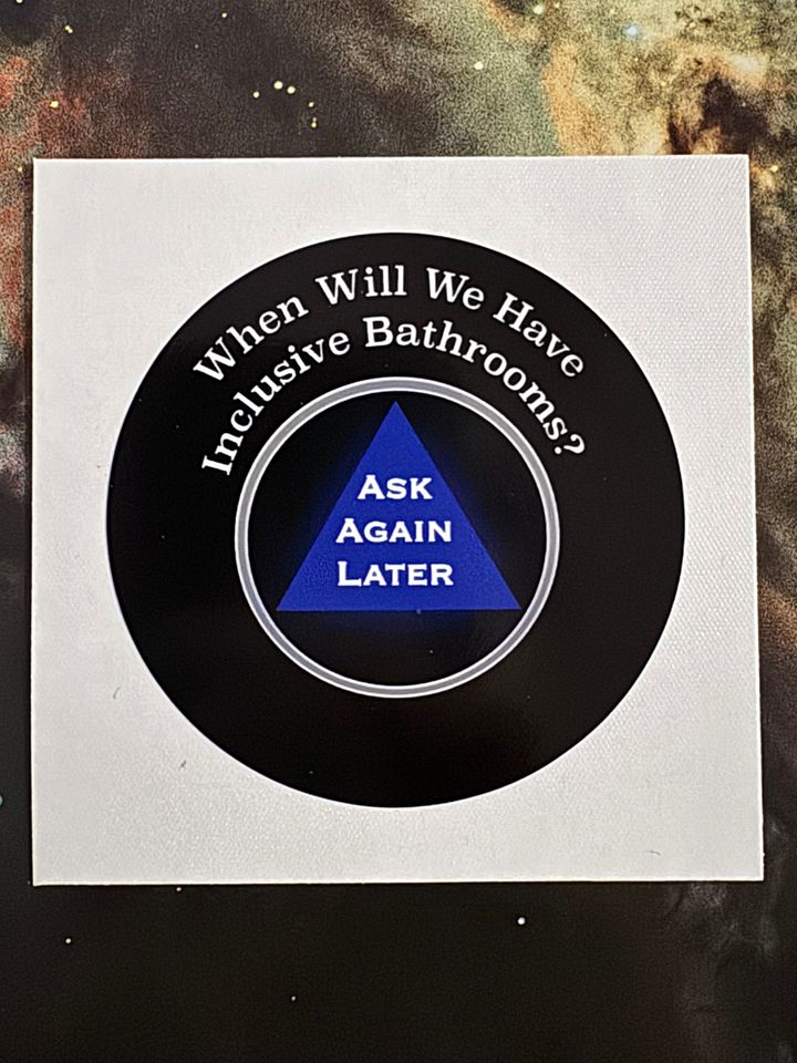 Inclusive Bathrooms 8 Ball Sticker (New Design) product image (1)