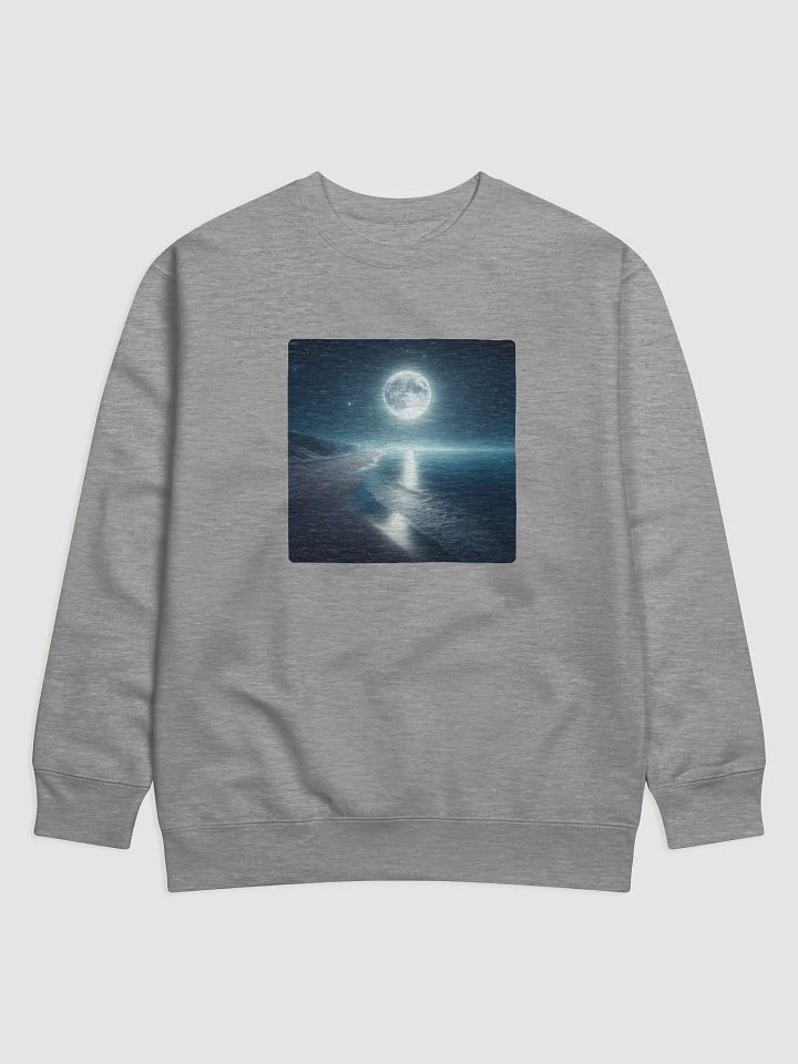 Moonlit Shores Premium Sweatshirt | AI Design product image (2)