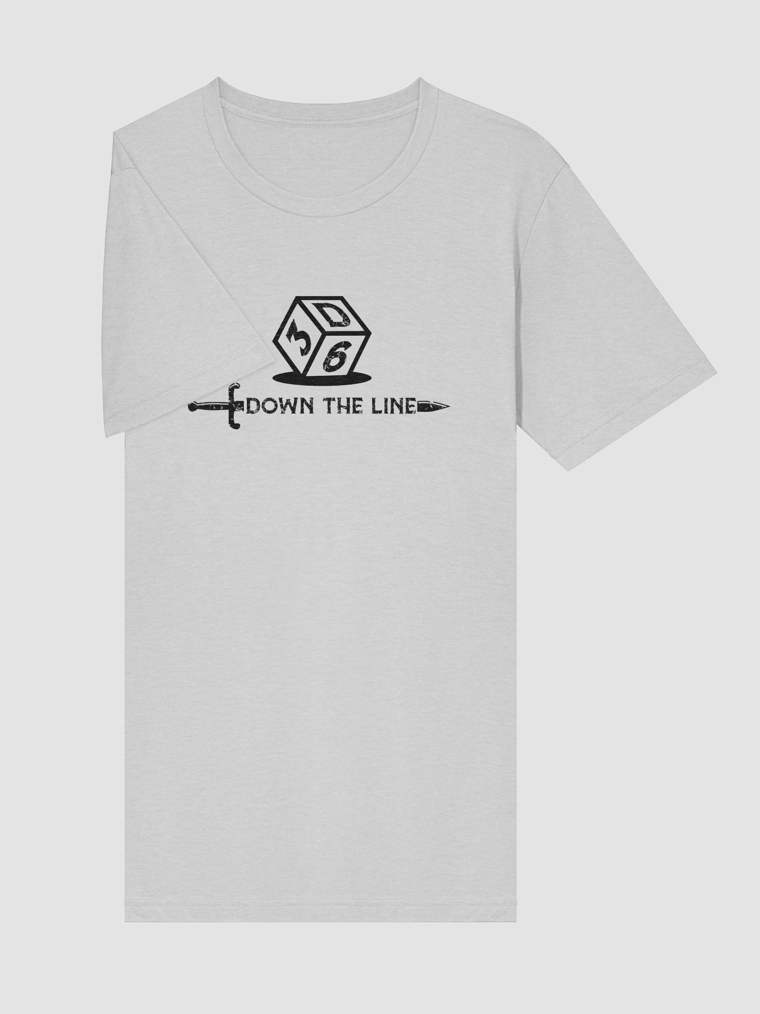 3d6DTL Horizontal Logo on Light Triblend T-Shirt product image (25)