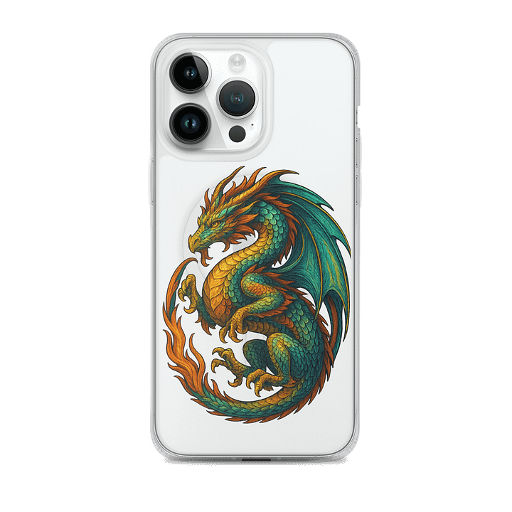 🔥 COLOURFUL DRAGON iPhone Case – Emspiracy Edition 🐉 Power in your palm. Fire on your phone. product image (2)