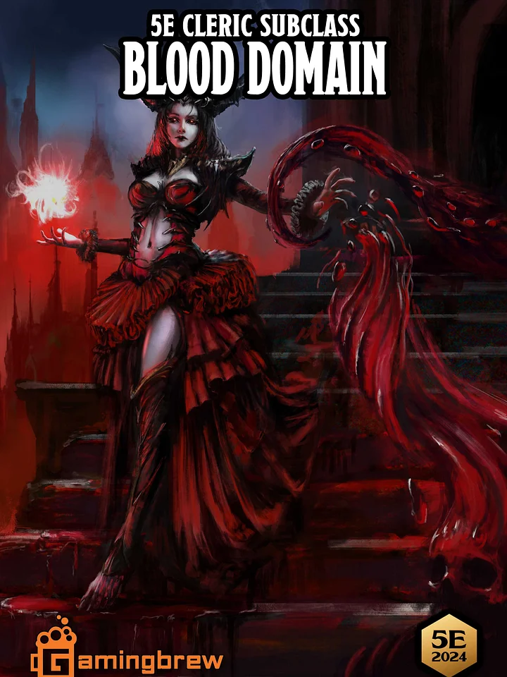 Blood Domain | 5E 24 Cleric Subclass product image (1)