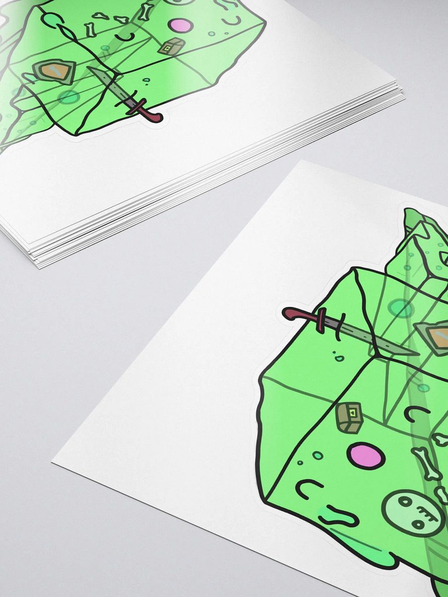 RPG Worm - Gelatinous Slime - Kiss Cut Sticker product image (5)