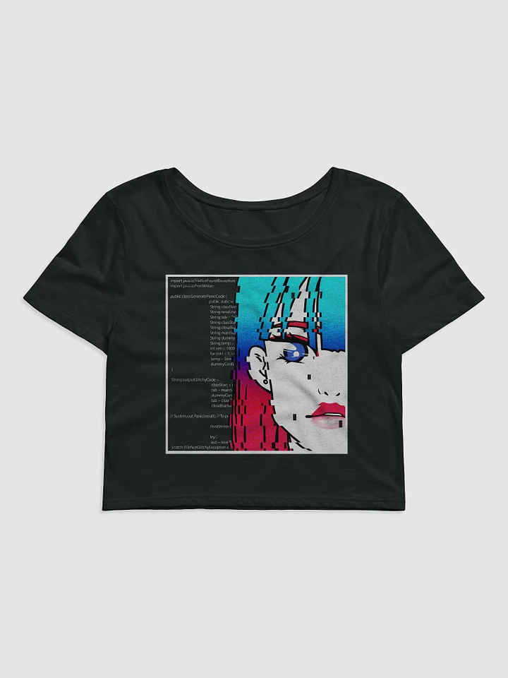 Panic Glitchy Dream Girl v2 Crop Top product image (1)