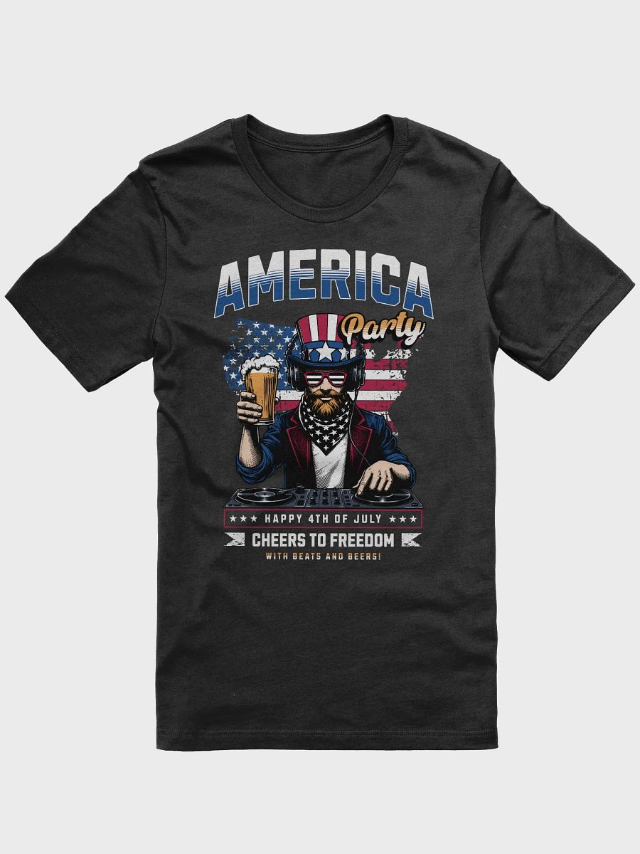 DJ America beer cheers shirt, America flag Tshirt, 4th of July tee gift product image (8)