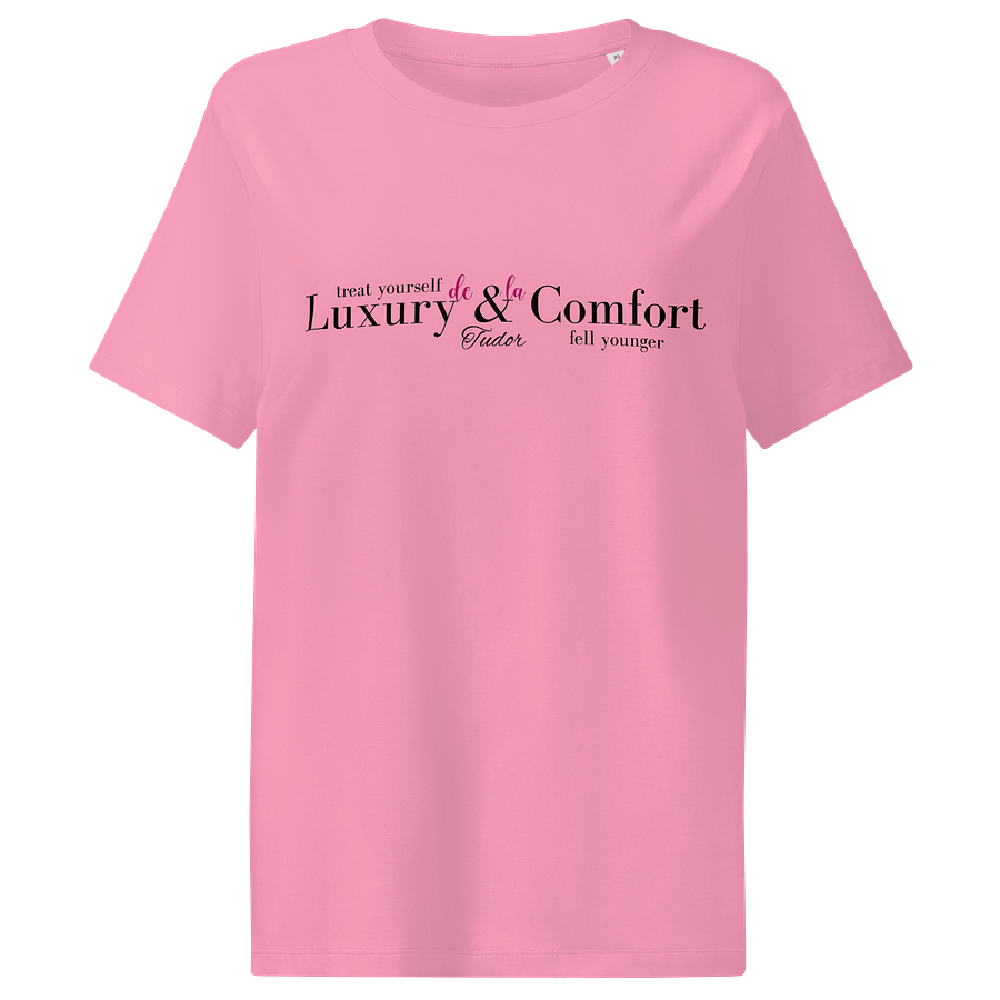 Women's Organic Ribbed Neck T-Shirt Luxury & Comfort Letter product image (1)