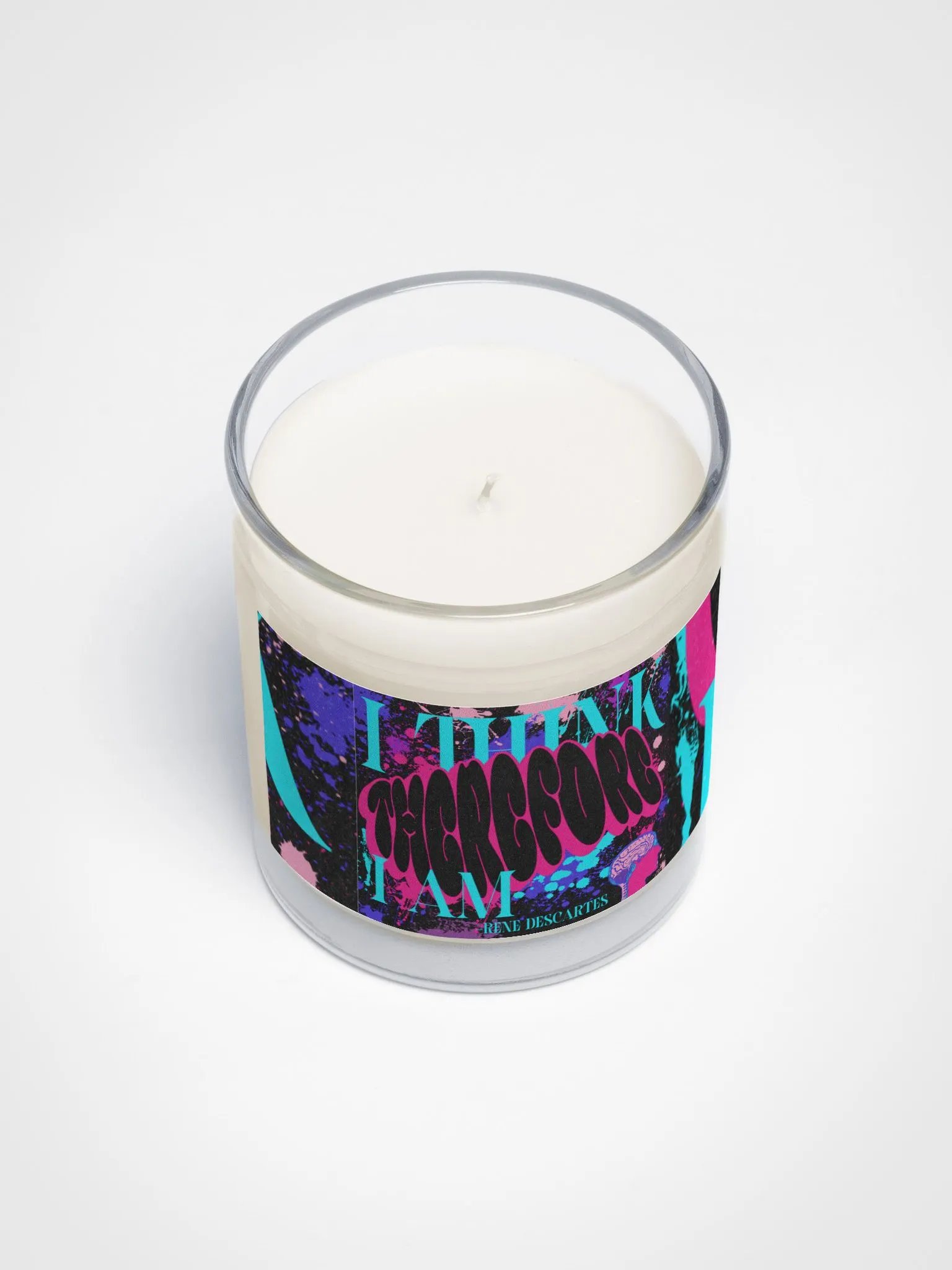i THINK, THEREFORE I AM, SOOTHING AROMA SOY WAX CANDLE product image (3)