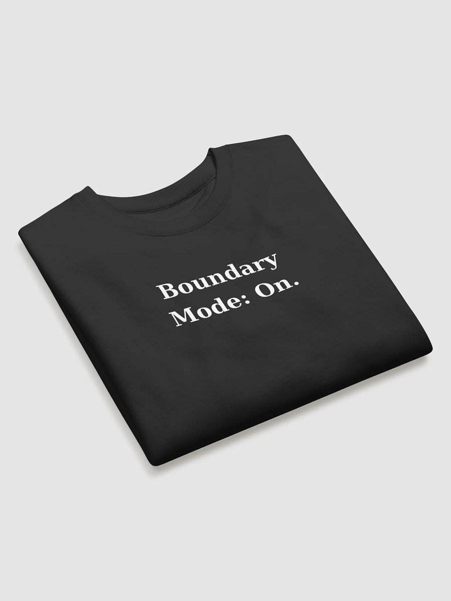Boundary Mode: On. – Premium Black Sweatshirt product image (3)
