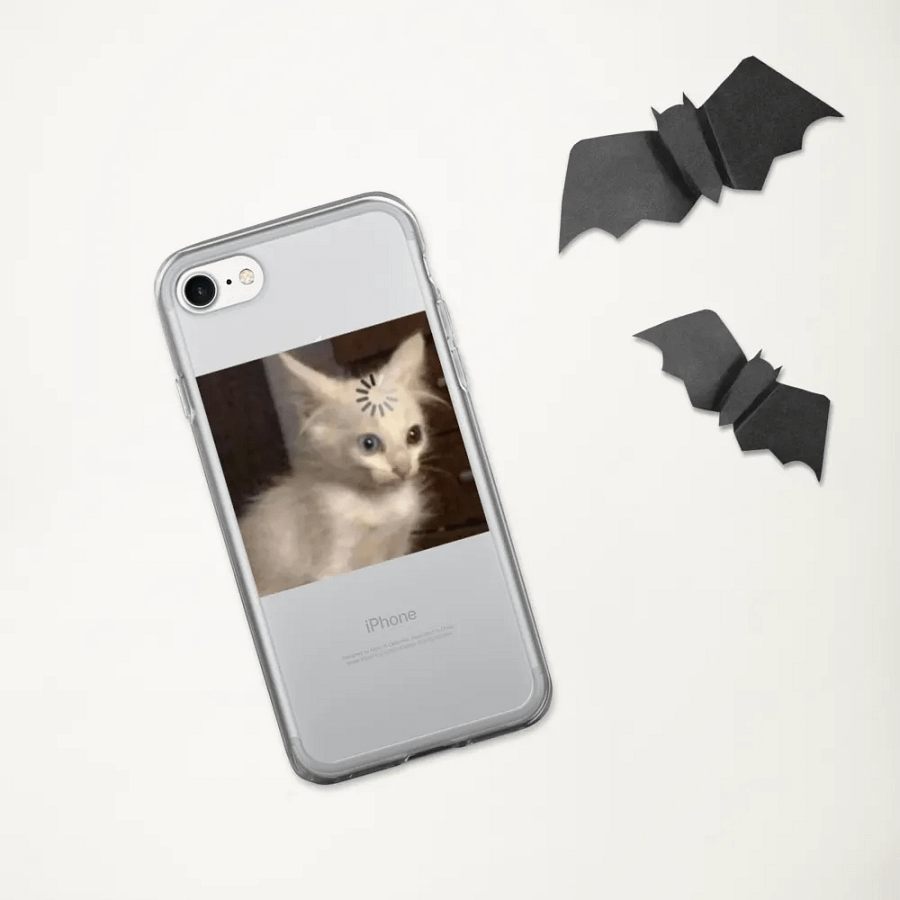 Loading Cat Confusion Clear iPhone® Case product image (333)