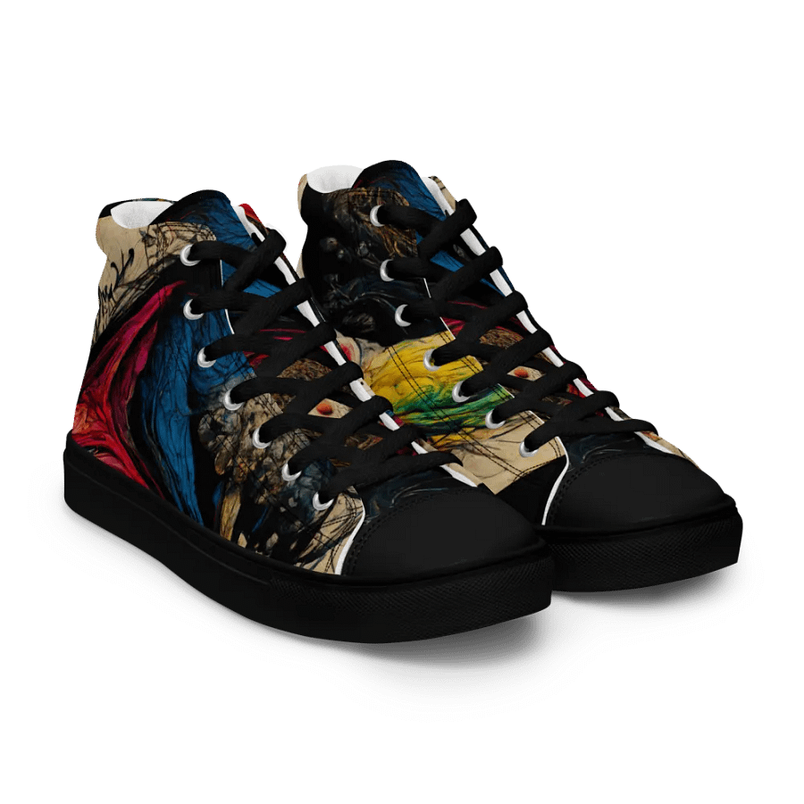 Yin-Yang Swirl High Top Canvas Shoes product image (8)