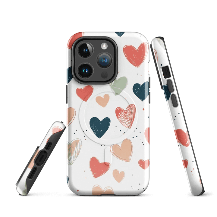 Heart Pattern MagSafe® Tough Case for iPhone® product image (2)