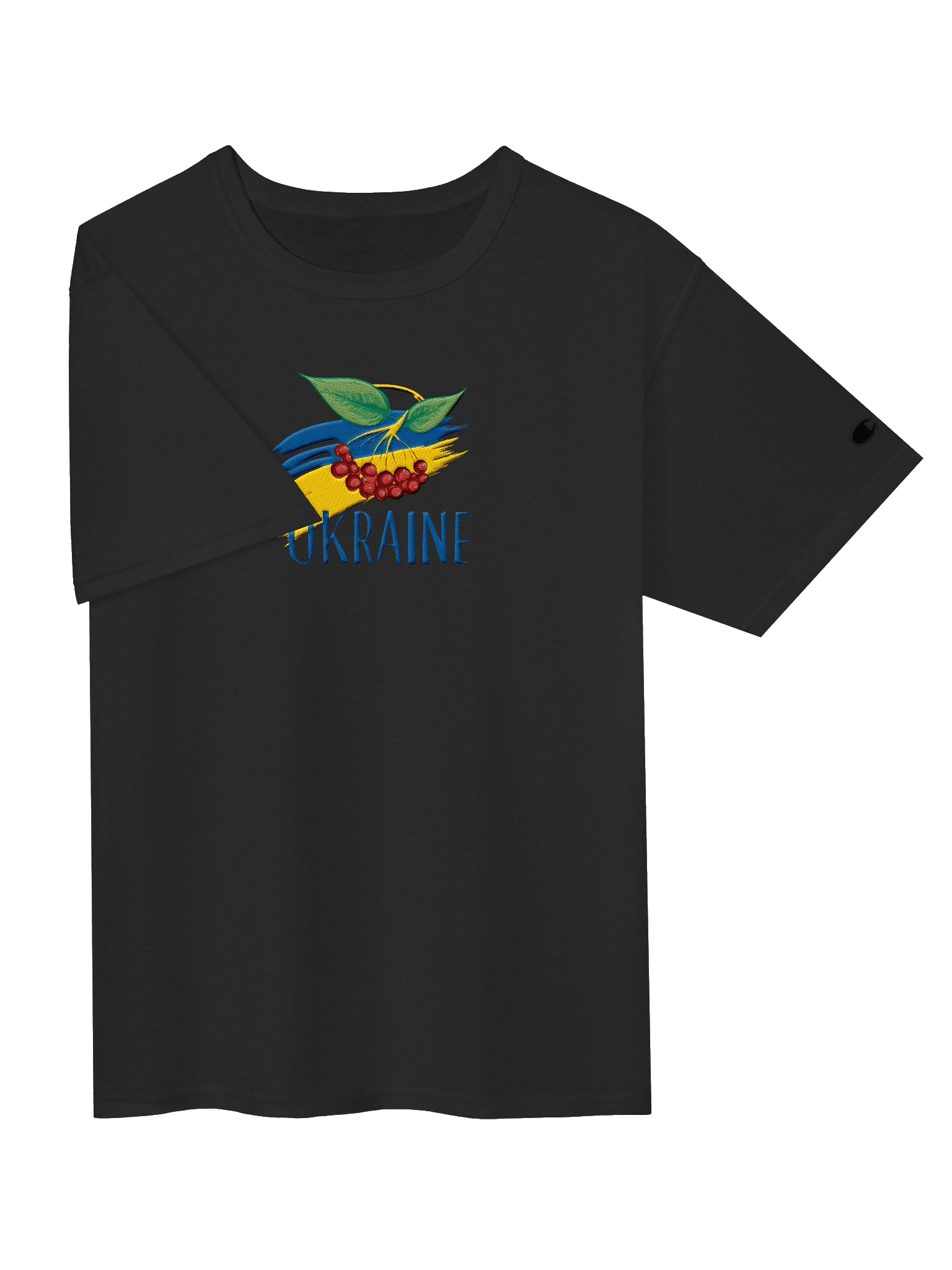 Ukraine Kalyna Red Berries Ukrainian Folk Symbol Heritage | Champion Relaxed-Fit T-Shirt | Embroidered product image (9)