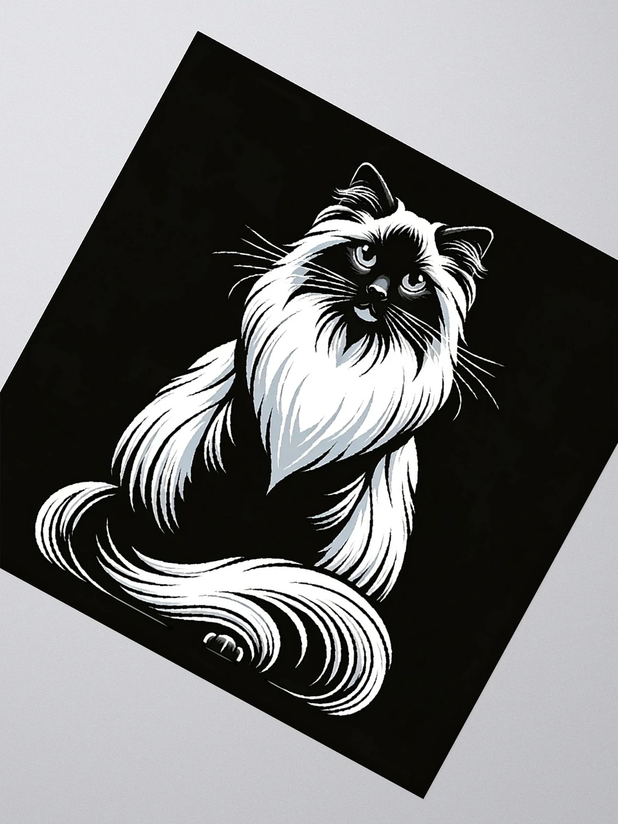 Kiss Cut Stickers: Birman Monochrome product image (2)