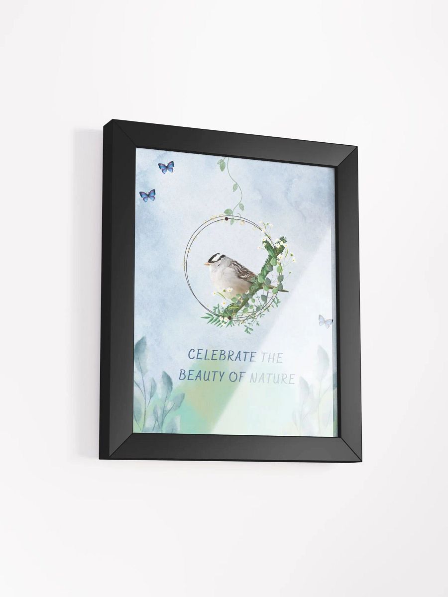 White-Crowned Sparrow Bird Wildlife Photography Wall Art product image (5)