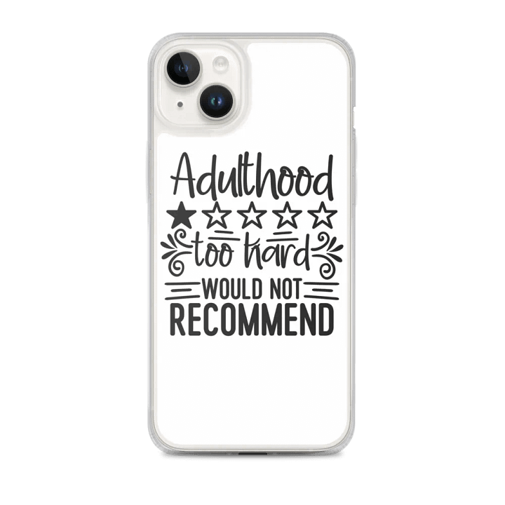 Starry Adulthood Clear iPhone® Case product image (1)