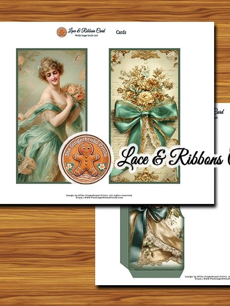 Weekly 100 Images Bundle "Lace & Ribbons" + Mini Journal + Card Digital Download product image (8)