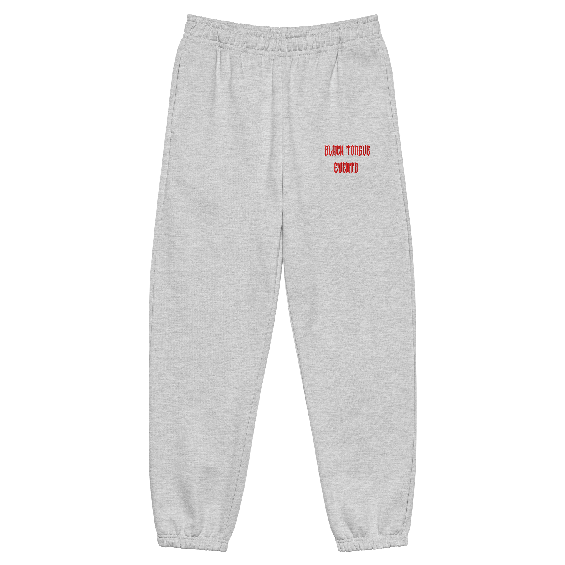 Black Tongue Events Red Text Heavyweight Sweatpants product image (4)