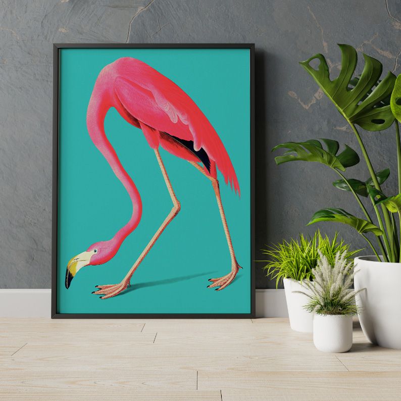 Vintage Flamingo Art Print product image (5)