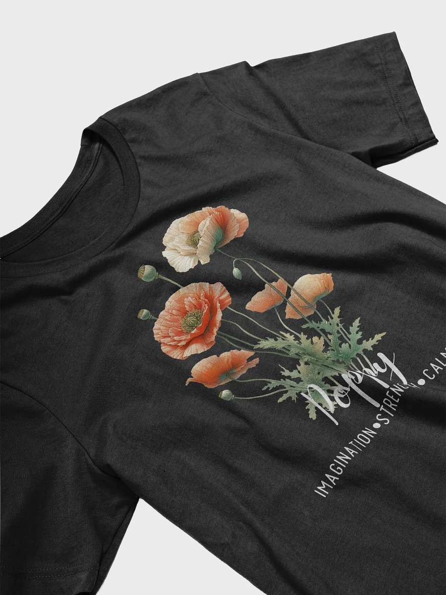 Poppy Birth Month Flower Tee For August: Reflecting Imagination, Strength, Calmness: Perfect Gift for Her product image (5)