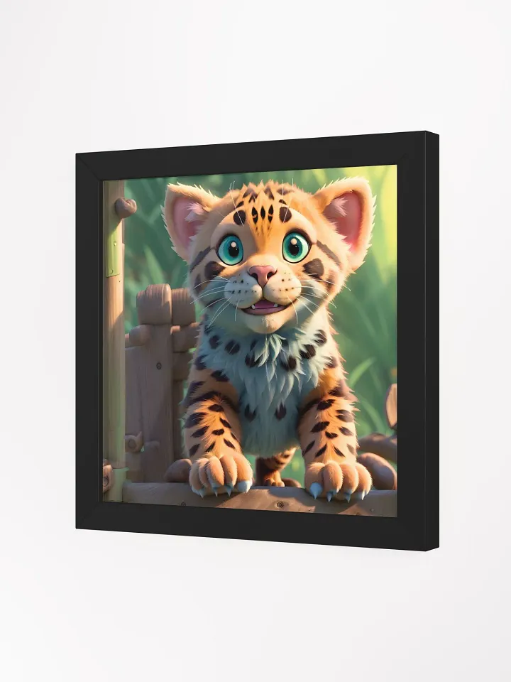Endangered Species - Mexico - Jaguar Eco-Friendly Ayous Wood Framed Poster product image (2)