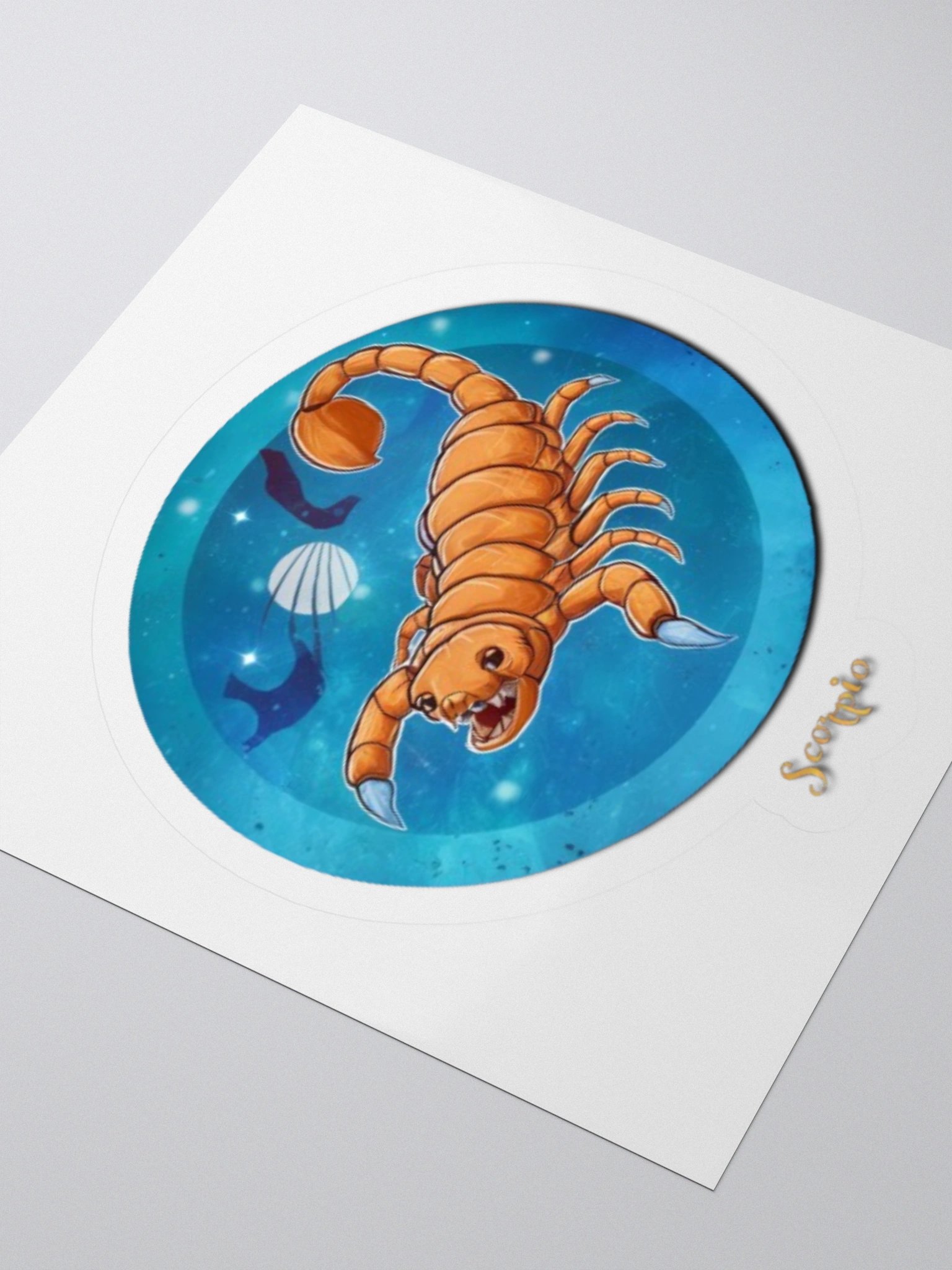 Scorpio Zodiac Sticker - Exclusive Celestial Design | TDS Music product image (9)