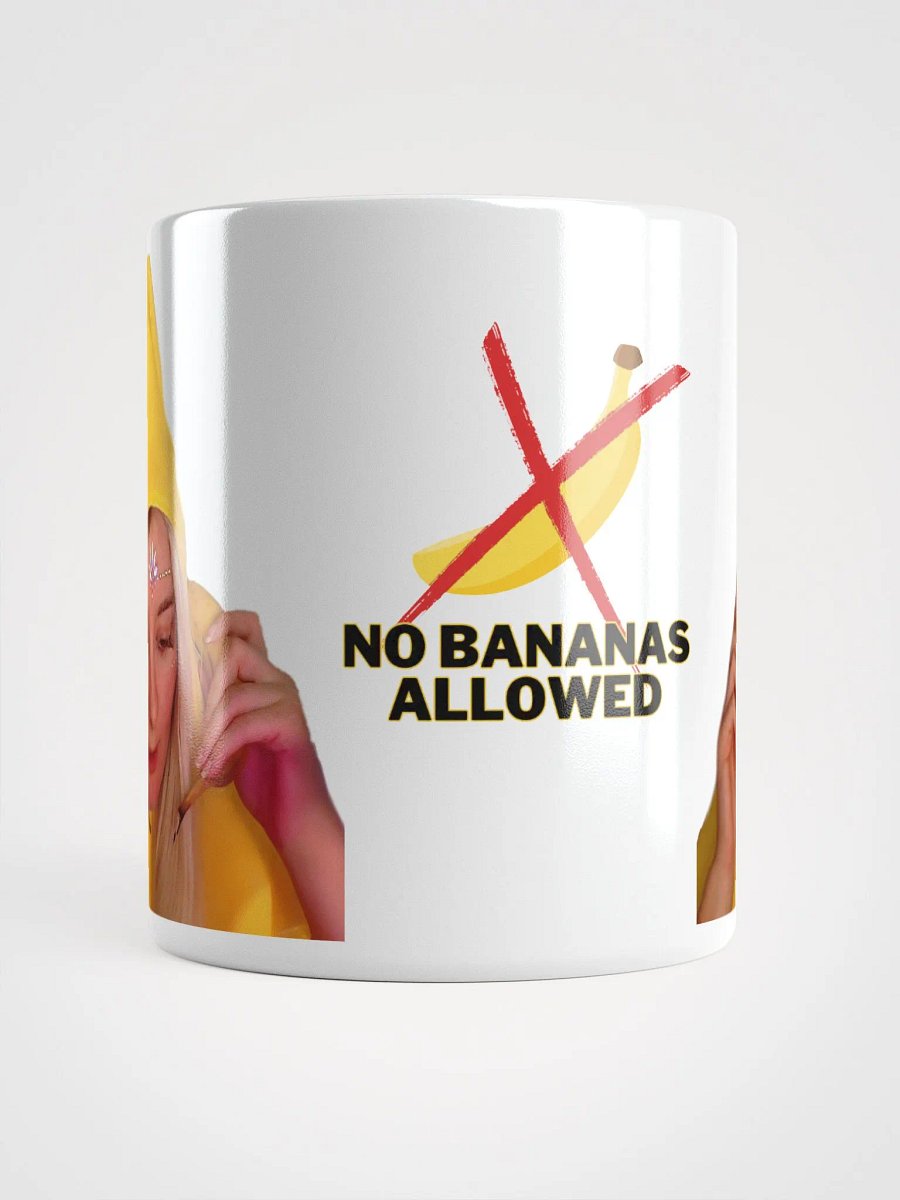 No bananas allowed white mug product image (5)