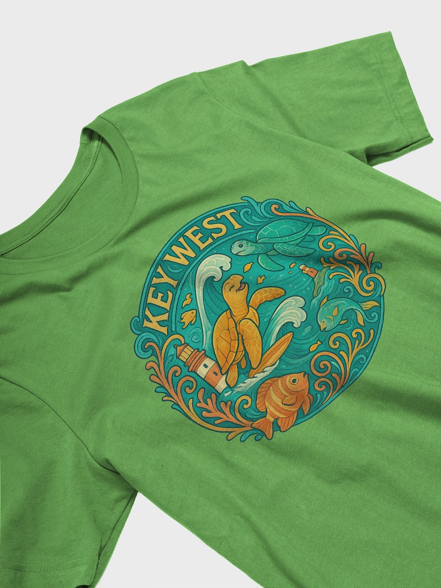 Key West Tropical T-Shirt Ultra Soft Tee with Turtles, Fish, and Lighthouse product image (13)