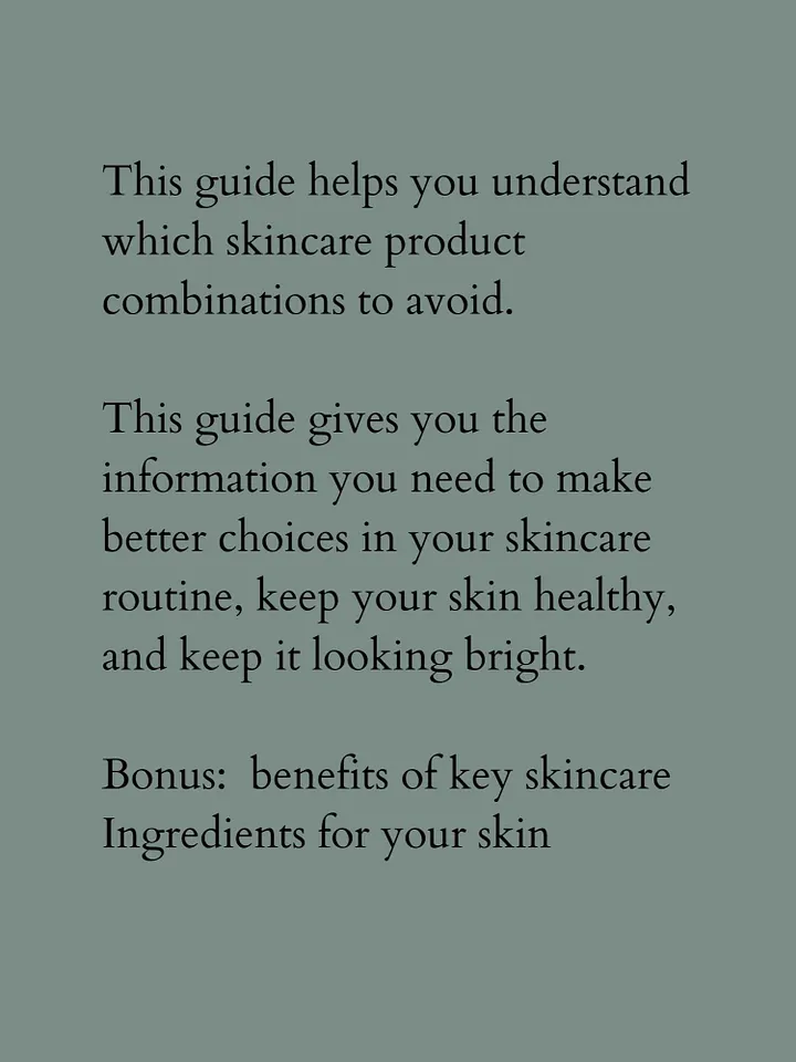 The Skincare Product Combinations You Should Never Use Together product image (2)