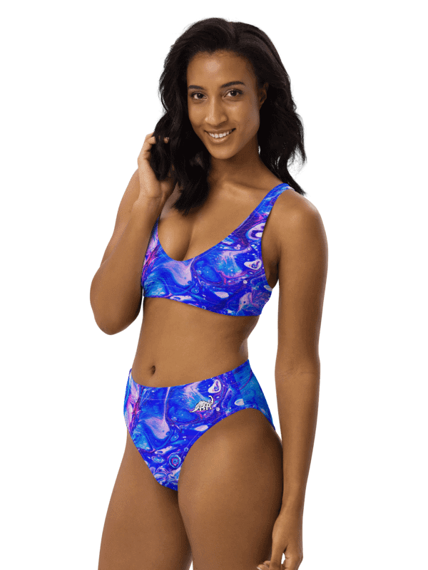Bubblegum Fluid Acrylic High Waisted Bikini product image (4)