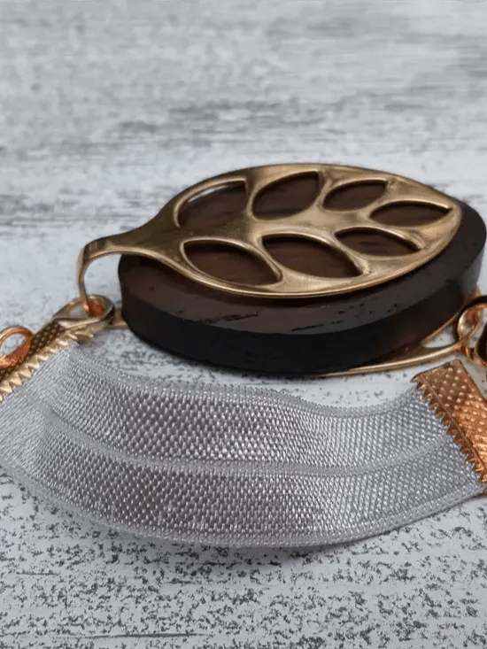 Gray Elastic Bracelet | Handmade Accessory for Bellabeat Leaf Urban & Ivy product image (3)