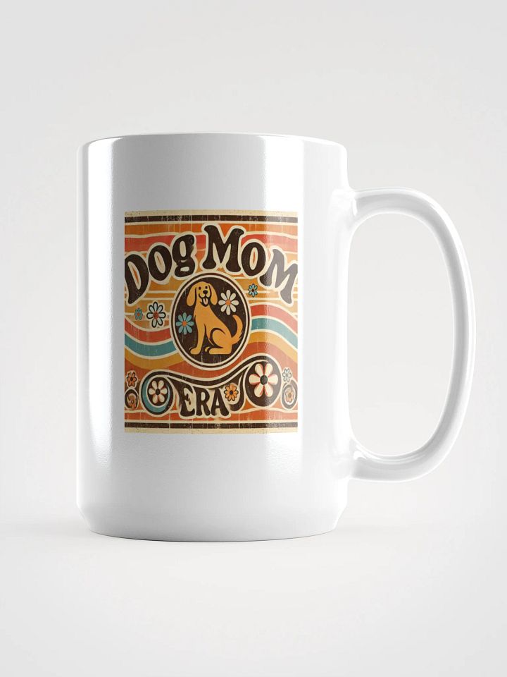 Groovy Dog Mom Era White Glossy Mug product image (1)