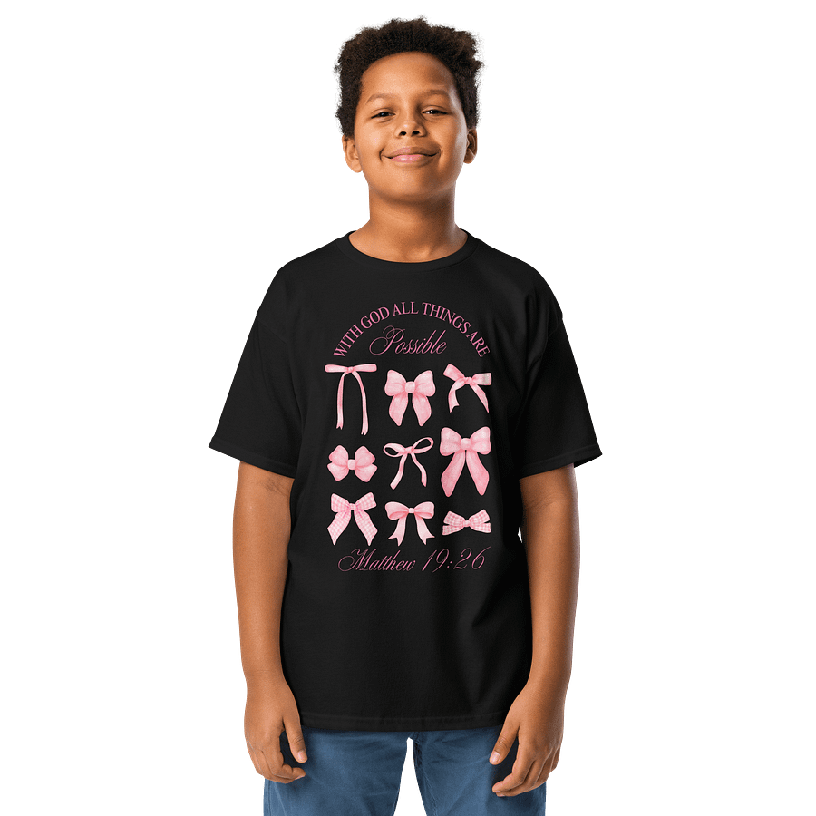 With God All Thing Are Possible Youth Tee product image (1)