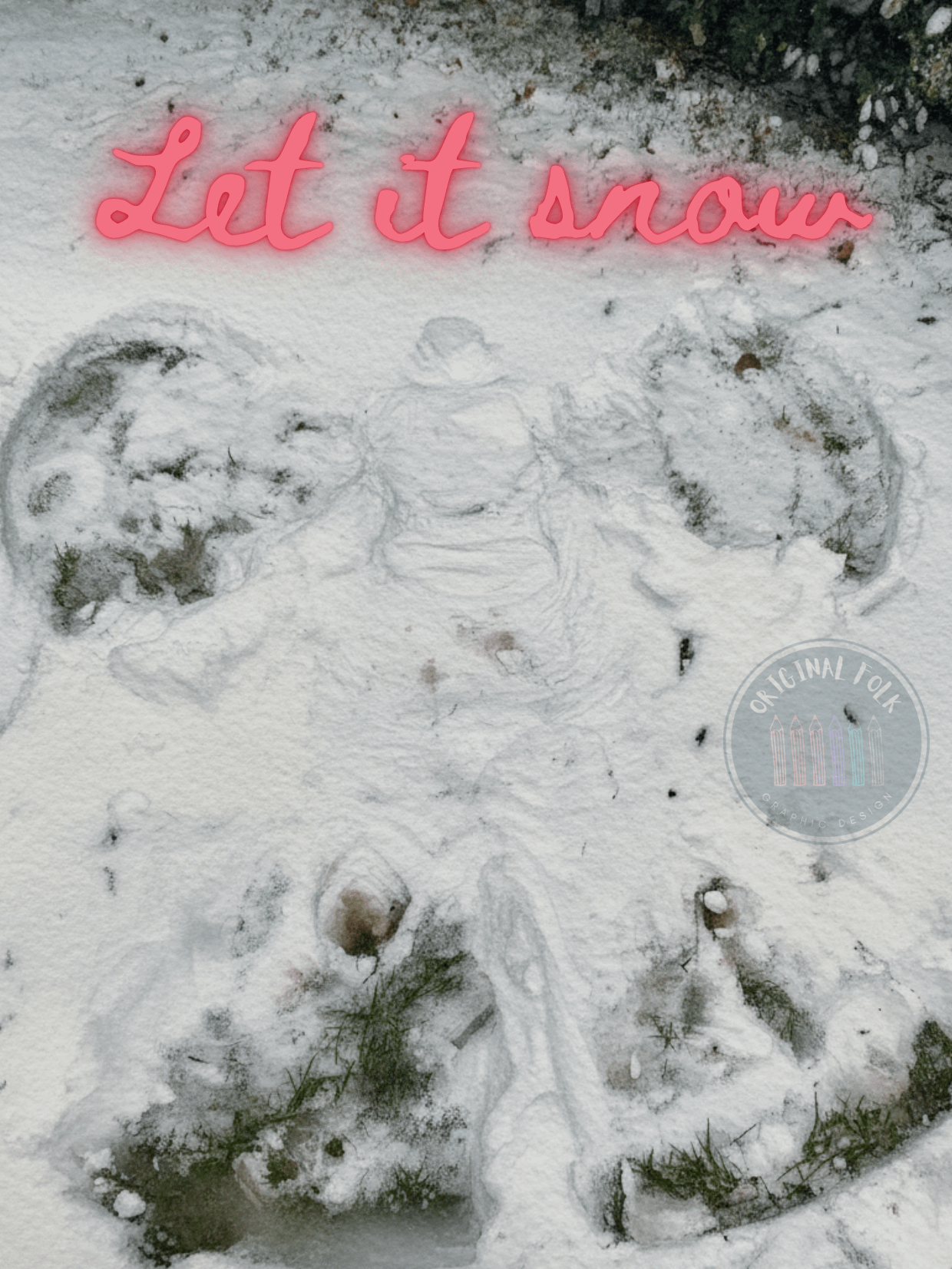 Christmas cards - snow angel product image (1)