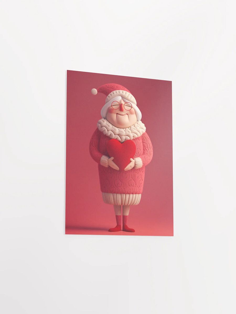 Whimsical Mrs. Claus Heart Poster product image (5)