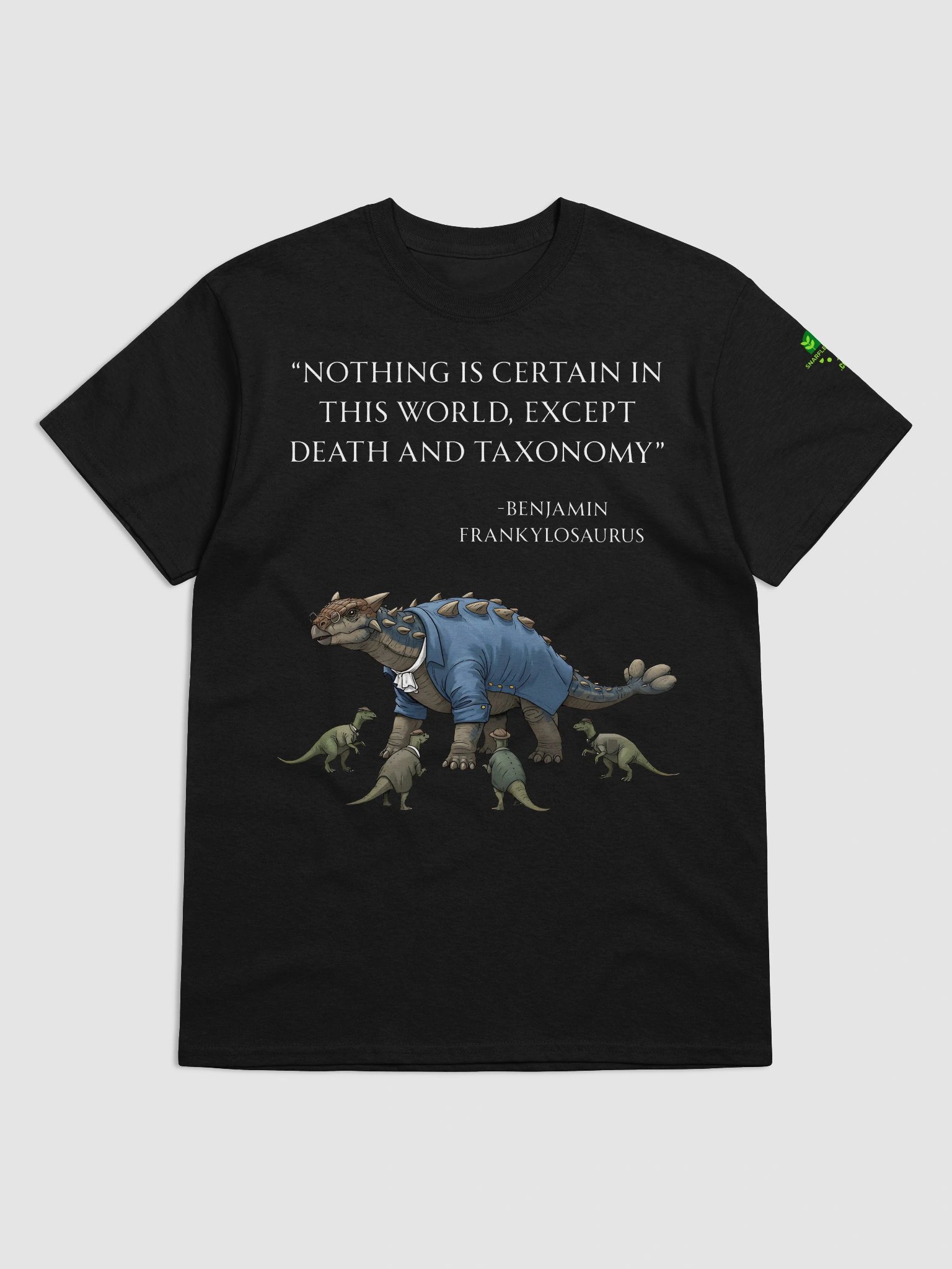 Benjamin Frankylosaurus - Death and Taxonomy Funny Historical Dino Shirt product image (1)