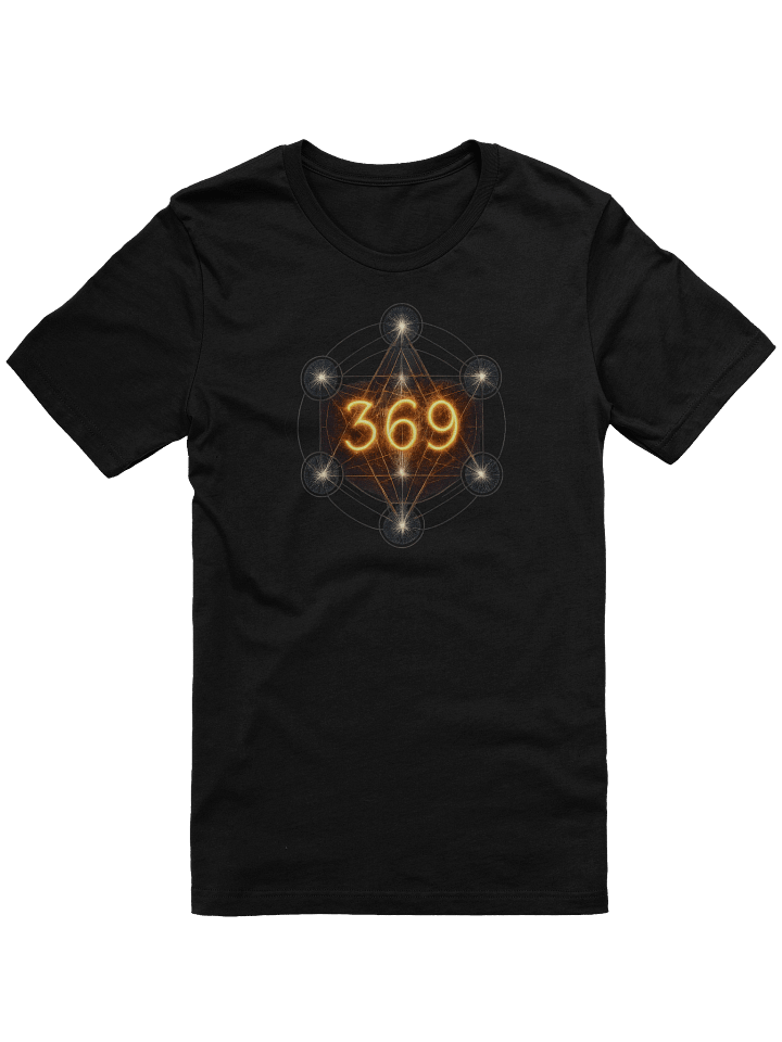 369 Manifestation Metatron Cube Sacred Geometry Spiritual Law of Attraction Tee Shirt product image (1)