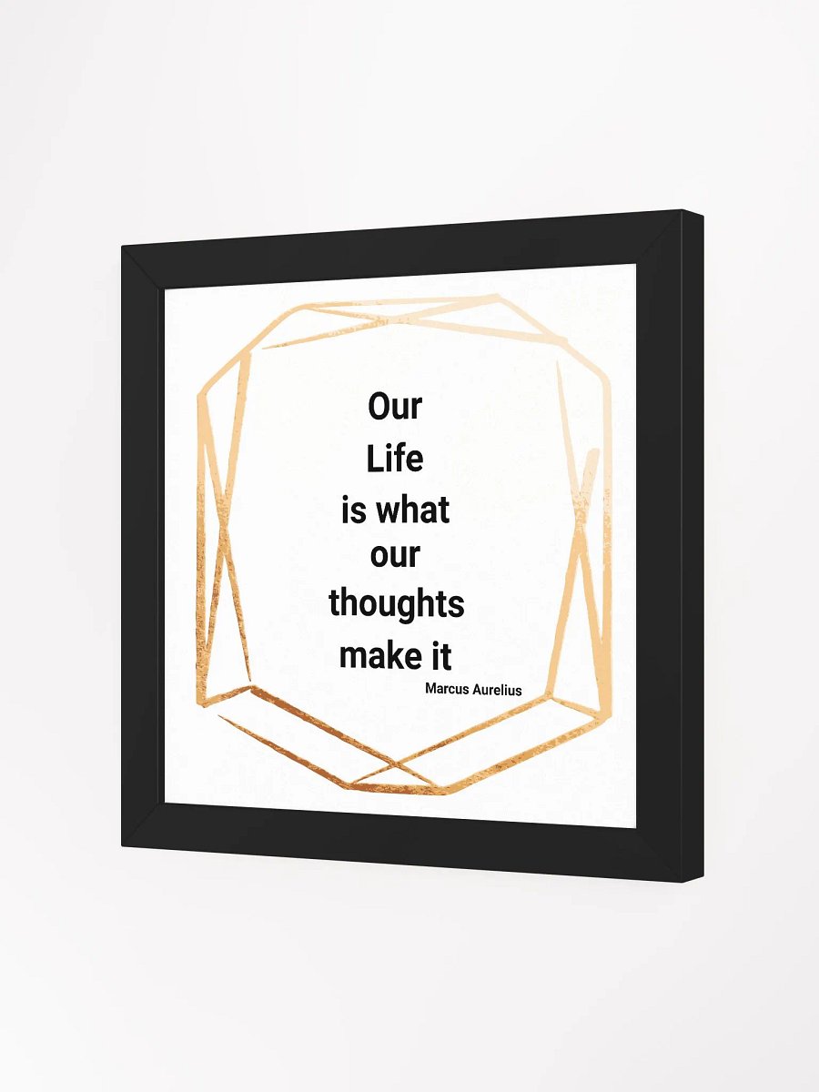 Stoic Motivational Wall Art Our Life Marcus Aurelius product image (8)