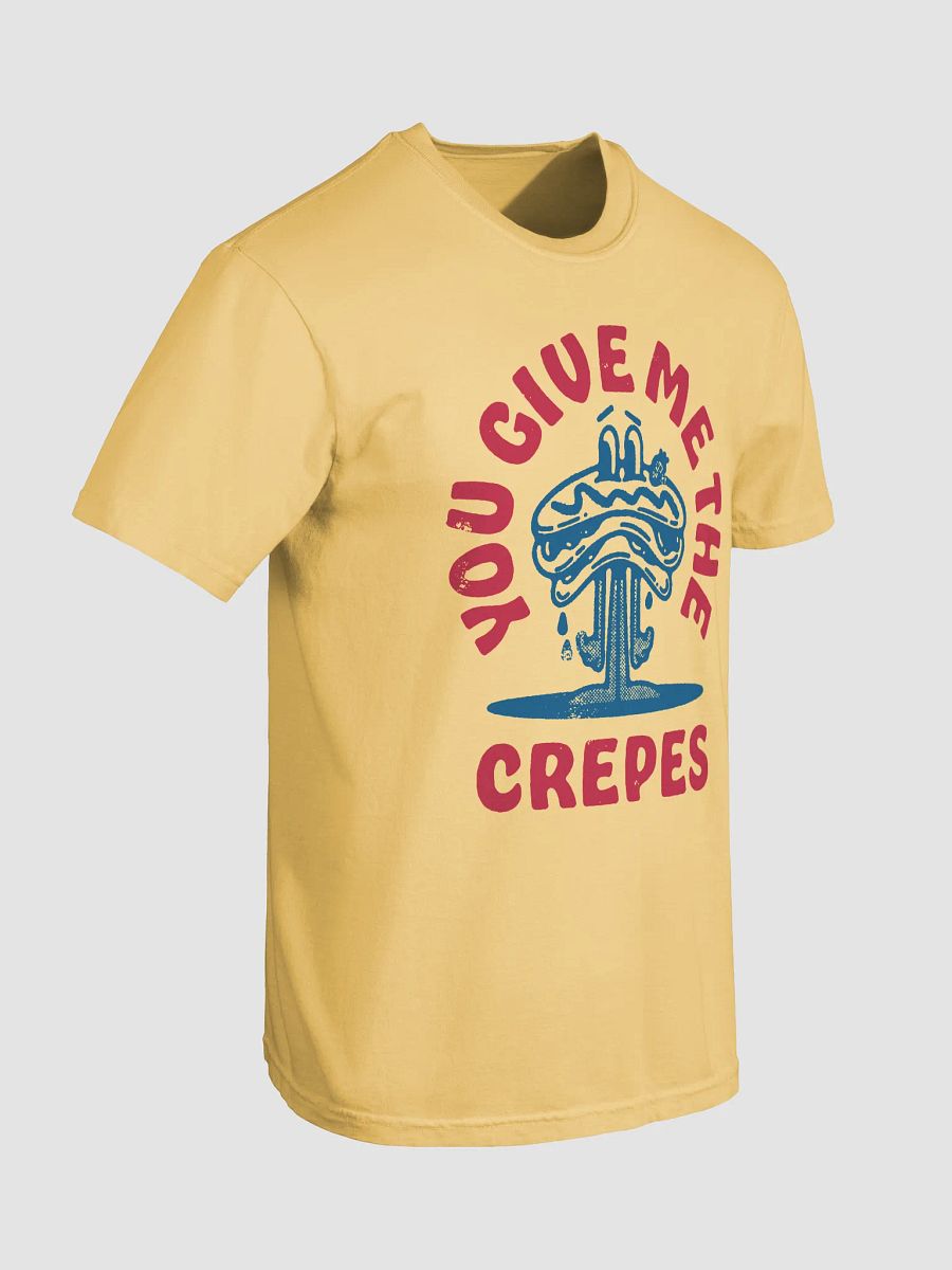You Give Me the Crepes | Funny Retro-Style Hipster T-Shirt of a Crepe Mascot for Introverts and the Anti-Social product image (37)