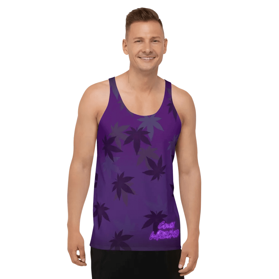 Tank Top Leafy Purple product image (8)