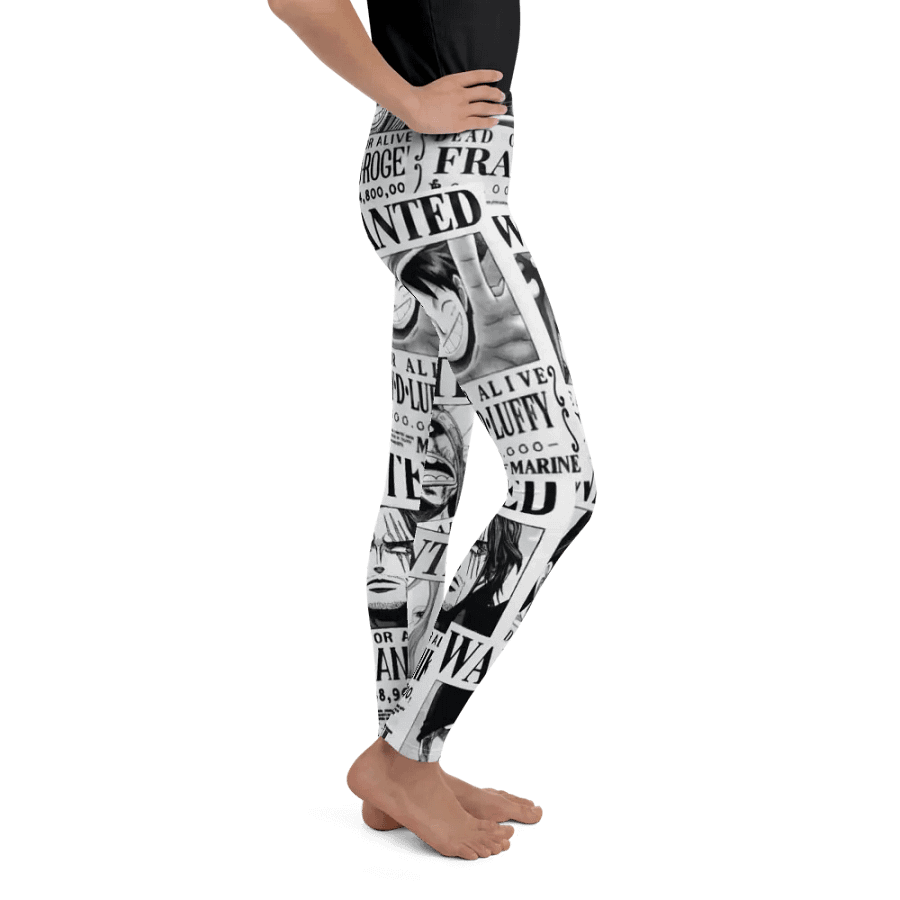 Kids Leggings – Wanted Poster Print for Bold & Adventurous Style product image (10)